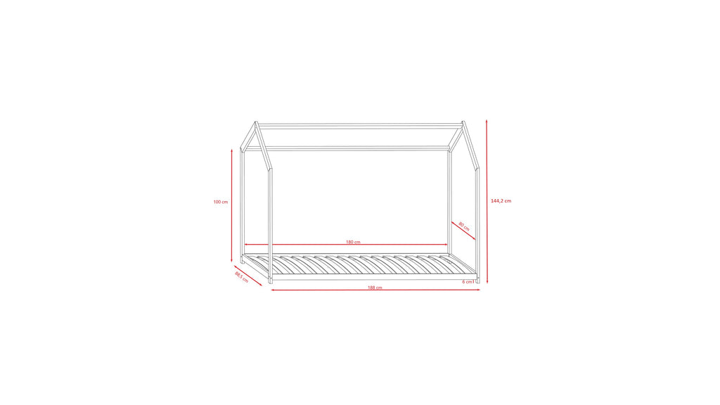 House Bed Bella - White