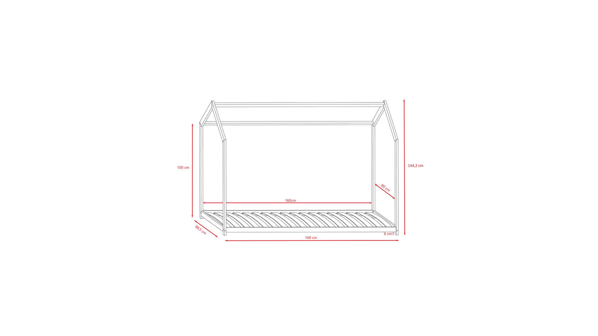 House Bed Bella - White