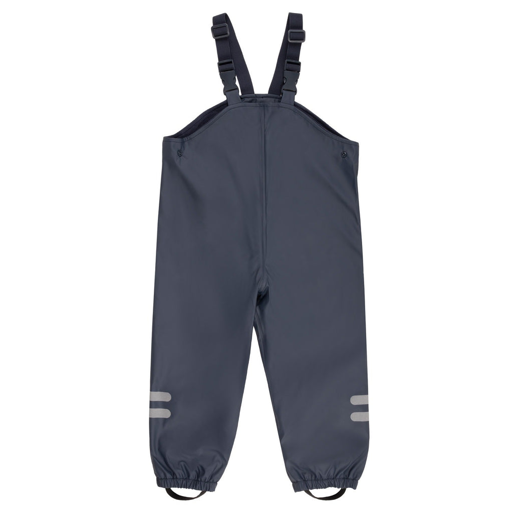 Kids’ Fleece-Lined Rain Jacket and Dungaree Set – Pink and Blue
