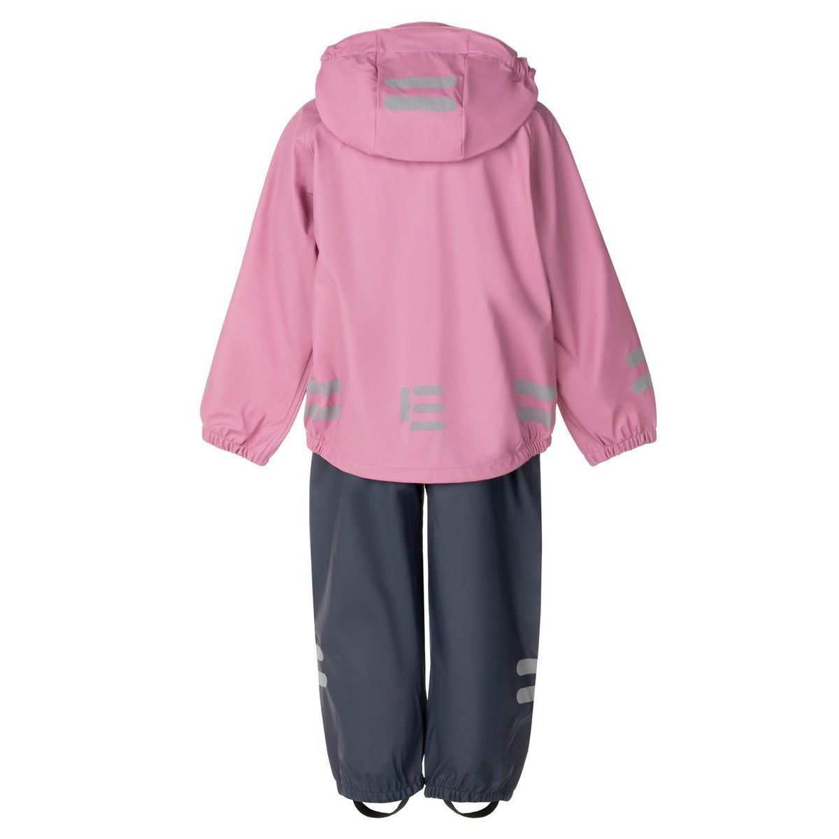 Kids’ Rain Jacket and Dungaree Set – Pink and Blue
